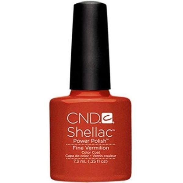 CND Creative Nail Design Shellac - Fine Vermilion-Gel Nail Polish-Universal Nail Supplies