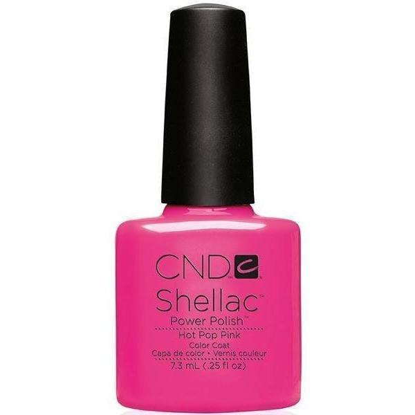 CND Creative Nail Design Shellac - Hot Pop Pink-Gel Nail Polish-Universal Nail Supplies