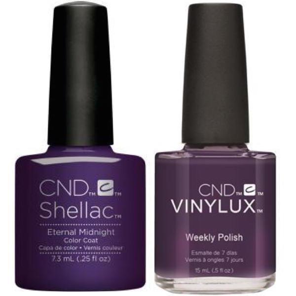 CND Creative Nail Design Vinylux #254 + Shellac Eternal Midnight-Gel Nail Polish + Lacquer-Universal Nail Supplies
