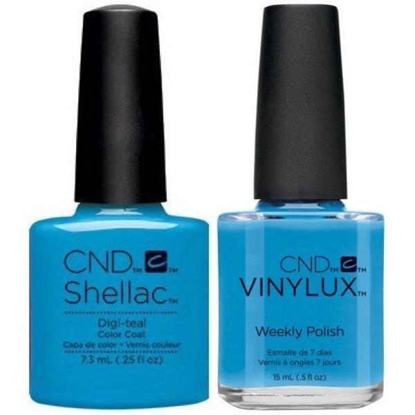 CND Creative Nail Design Vinylux + Shellac Digi-teal-Gel Nail Polish + Lacquer-Universal Nail Supplies