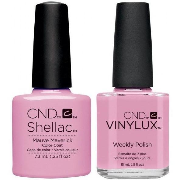 CND Creative Nail Design Vinylux + Shellac Mauve Maverick-Gel Nail Polish + Lacquer-Universal Nail Supplies