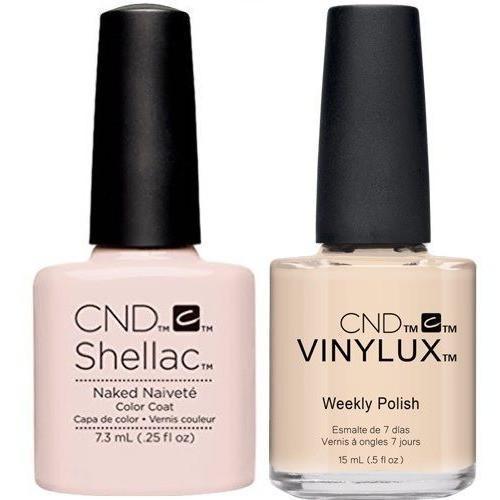CND Creative Nail Design Vinylux + Shellac Naked Naiveté-Gel Nail Polish + Lacquer-Universal Nail Supplies