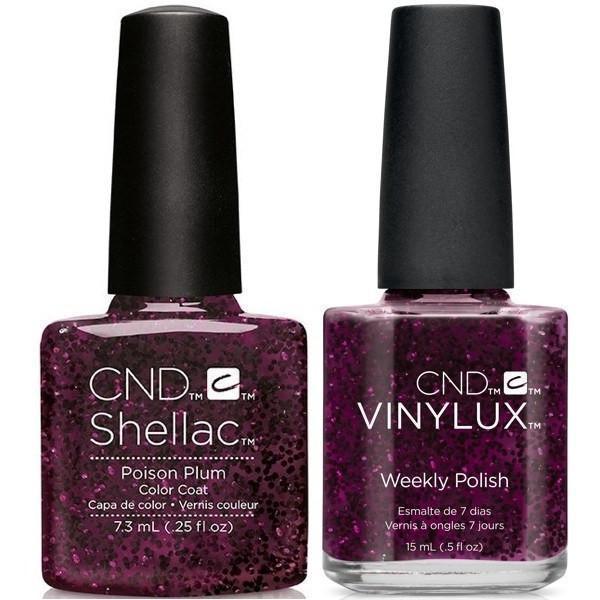 CND Creative Nail Design Vinylux + Shellac Poison Plum-Gel Nail Polish + Lacquer-Universal Nail Supplies