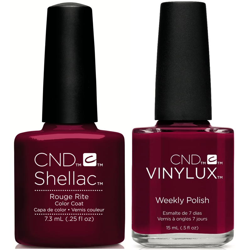 CND Creative Nail Design Vinylux + Shellac Rouge Rite-Gel Nail Polish + Lacquer-Universal Nail Supplies