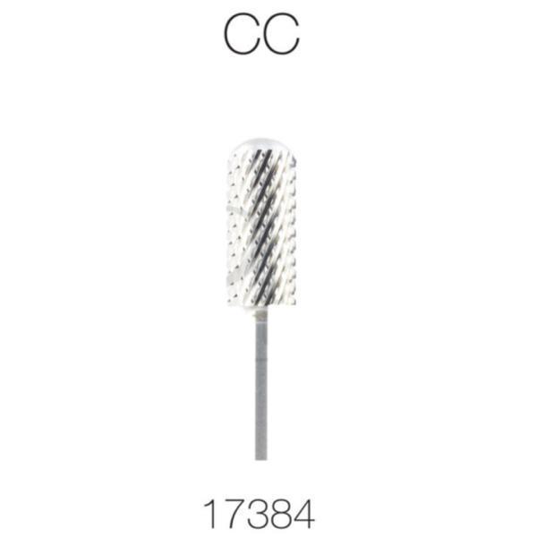 Cre8tion Nail Drill Tip - 2 Way Carbide 3/32" Silver Small Barrel Round Top-Nail Tools-Universal Nail Supplies