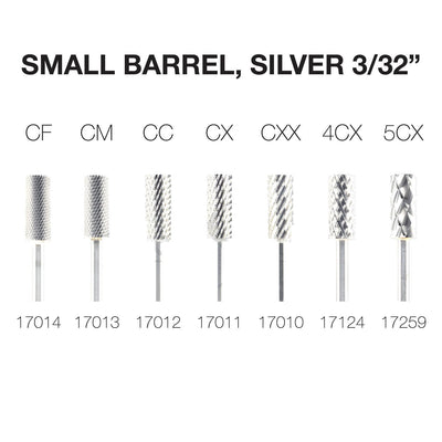 Cre8tion Nail Drill Tip - 2 Way Traditional Carbide Small Barrel 3/32"-Nail Tools-Universal Nail Supplies