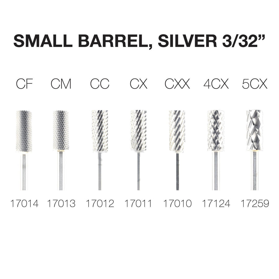 Cre8tion Nail Drill Tip - 2 Way Traditional Carbide Small Barrel 3/32"-Nail Tools-Universal Nail Supplies