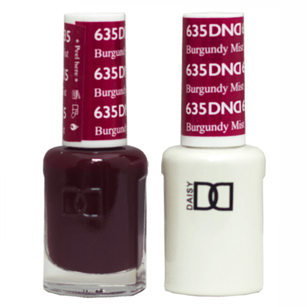 DND Daisy Gel Duo - Burgundy Mist #635-Gel Nail Polish + Lacquer-Universal Nail Supplies