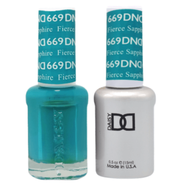 DND Daisy Gel Duo - Fierce Sapphire #669-Gel Nail Polish + Lacquer-Universal Nail Supplies