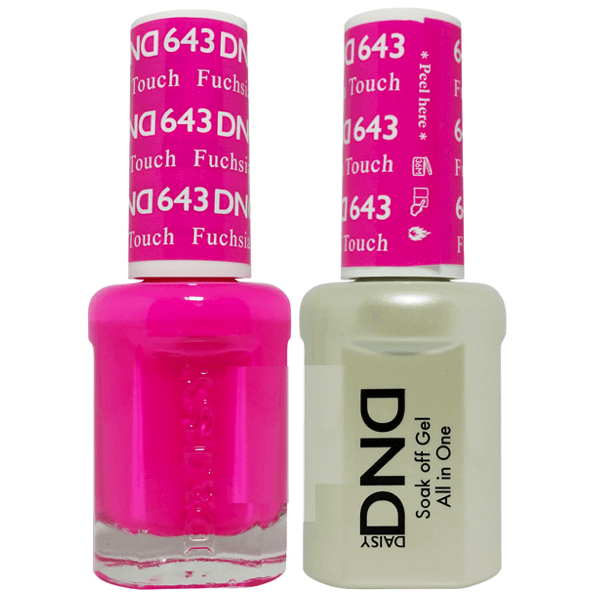 DND Daisy Gel Duo - Fuchsia Touch #643-Gel Nail Polish + Lacquer-Universal Nail Supplies