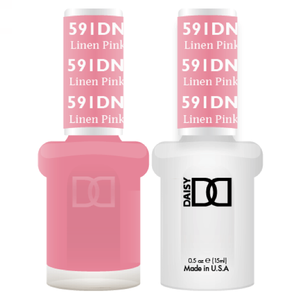 DND Daisy Gel Duo - Linen Pink #591-Gel Nail Polish + Lacquer-Universal Nail Supplies