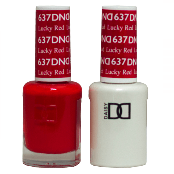 DND Daisy Gel Duo - Lucky Red #637-Gel Nail Polish + Lacquer-Universal Nail Supplies