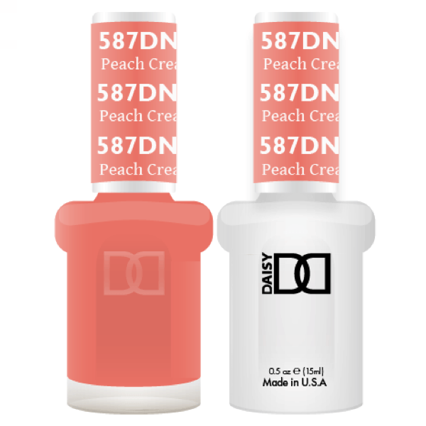 DND Daisy Gel Duo - Peach Cream #587-Gel Nail Polish + Lacquer-Universal Nail Supplies