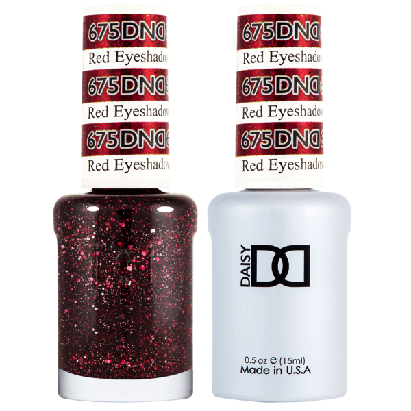 DND Daisy Gel Duo - Red Eyeshadow #675-Gel Nail Polish + Lacquer-Universal Nail Supplies