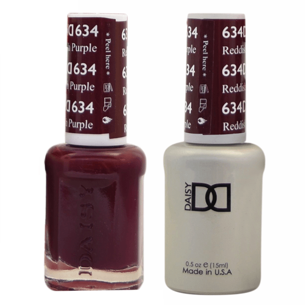 DND Daisy Gel Duo - Reddish Purple #634-Gel Nail Polish + Lacquer-Universal Nail Supplies
