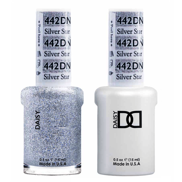 DND Daisy Gel Duo - Silver Star #442-Gel Nail Polish + Lacquer-Universal Nail Supplies