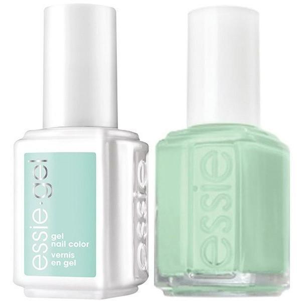 Essie Gel Fashion Crowd #5002 + Matching Lacquer Mint Candy Apple #702-Gel Nail Polish + Lacquer-Universal Nail Supplies