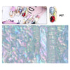 Full Beauty - Holographic Seashell Mermaid Marble Decal Wraps-Nail Art-Universal Nail Supplies