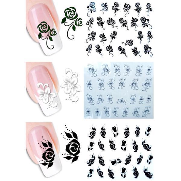 Full beauty - Nail Stickers 50 pcs #1058-Gel Nail Polish-Universal Nail Supplies