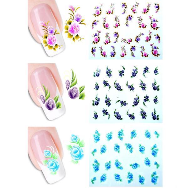 Full beauty - Nail Stickers 50 pcs #1058-Gel Nail Polish-Universal Nail Supplies