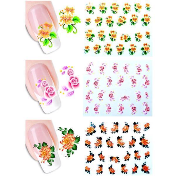 Full beauty - Nail Stickers 50 pcs #1058-Gel Nail Polish-Universal Nail Supplies