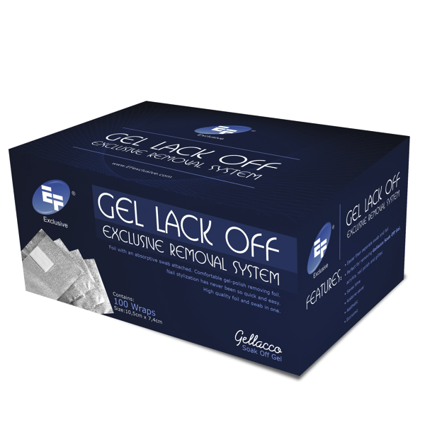 Gel Lack Off Exclusive Removal System 100 Wraps-Nail Tools-Universal Nail Supplies