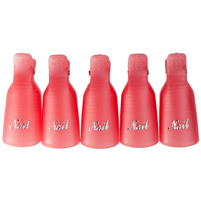 Gel Nail Polish Remover Pink Clip Wraps Set of 10-Gel Nail Polish-Universal Nail Supplies