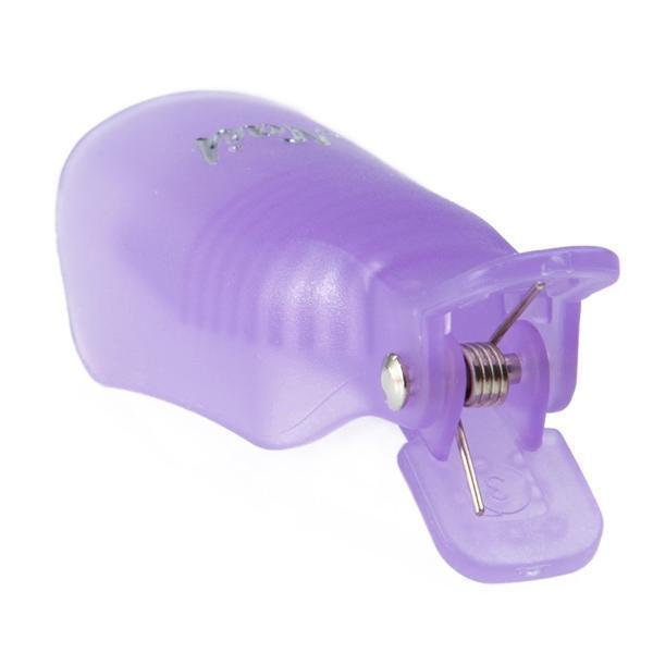 Gel Nail Polish Remover Purple Clip Wraps Set of 10-Gel Nail Polish-Universal Nail Supplies