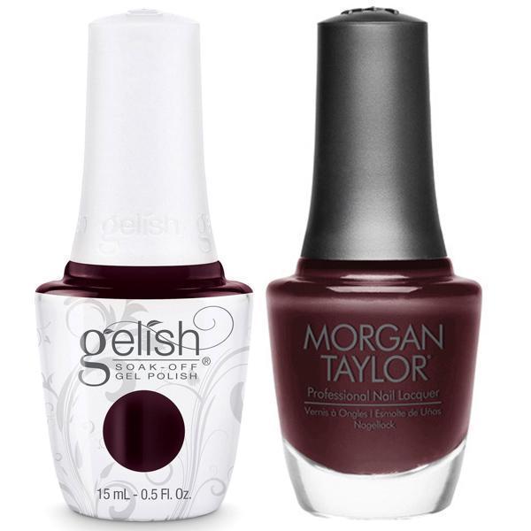 Harmony Gelish A Little Naughty #1110191 + Morgan Taylor #50191-Gel Nail Polish + Lacquer-Universal Nail Supplies
