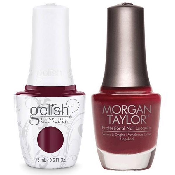 Harmony Gelish A Touch Of Sass #1110185 + Morgan Taylor #50185-Gel Nail Polish + Lacquer-Universal Nail Supplies
