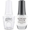 Harmony Gelish Arctic Freeze #1110876 + Morgan Taylor All White Now #50000-Gel Nail Polish + Lacquer-Universal Nail Supplies