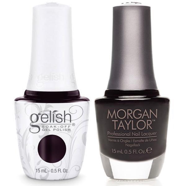 Harmony Gelish Bella's Vampire #1110828 + Morgan Taylor Night Owl #50054-Gel Nail Polish + Lacquer-Universal Nail Supplies