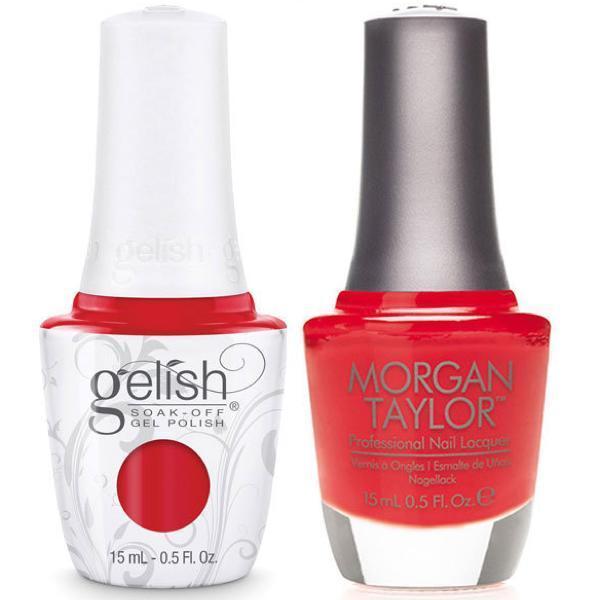 Harmony Gelish Fire Cracker #1110804 + Morgan Taylor #50028-Gel Nail Polish + Lacquer-Universal Nail Supplies