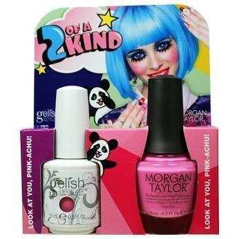 Harmony Gelish Look At You, Pink-Achu! #1110178 + Morgan Taylor #50178-Gel Nail Polish + Lacquer-Universal Nail Supplies