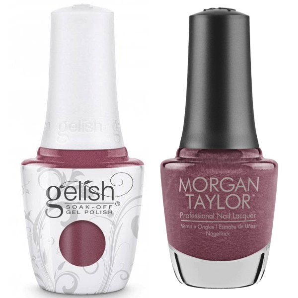 Harmony Gelish No Sudden Mauves #1110318 + Morgan Taylor #3110318-Gel Nail Polish + Lacquer-Universal Nail Supplies