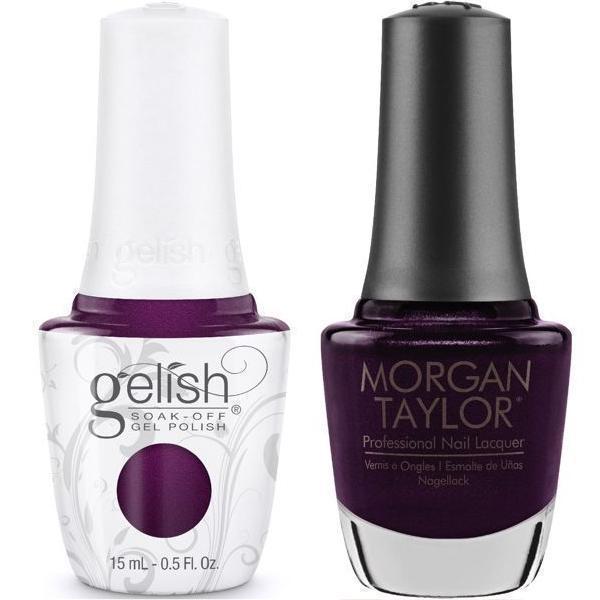 Harmony Gelish Plum And Done #1110866 + Morgan Taylor Royal Treatment #50051-Gel Nail Polish + Lacquer-Universal Nail Supplies
