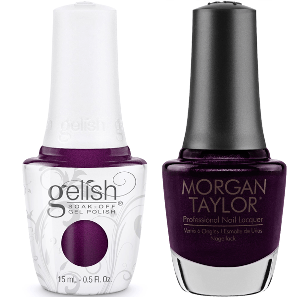 Harmony Gelish Plum-Thing Magical #1110275 + Morgan Taylor #3110275-Gel Nail Polish + Lacquer-Universal Nail Supplies