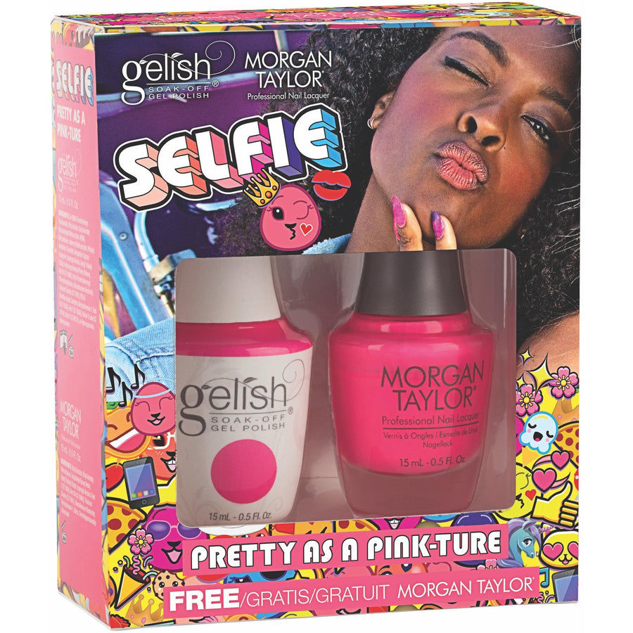 Harmony Gelish Pretty As A Pinkture #1110256 + Morgan Taylor #3110256-Gel Nail Polish + Lacquer-Universal Nail Supplies