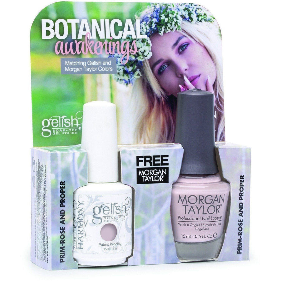 Harmony Gelish Prim-Rose And Proper #1110203 + Morgan Taylor #50203-Gel Nail Polish + Lacquer-Universal Nail Supplies