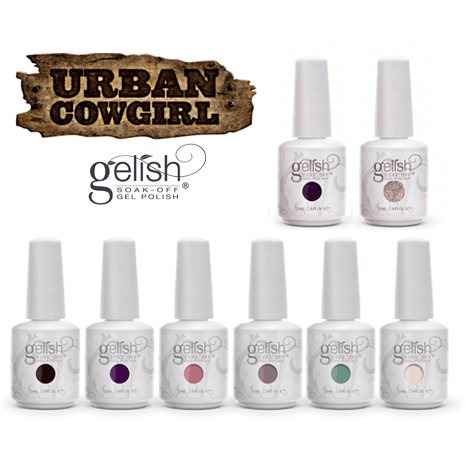 Harmony Gelish Urban Cowgirl Collection Set Of 8-Gel Nail Polish-Universal Nail Supplies