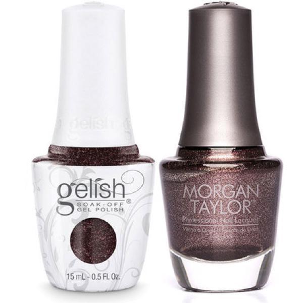 Harmony Gelish Whose Cider Are You On? #1110943 + Morgan Taylor Now You See Me? #50141-Gel Nail Polish + Lacquer-Universal Nail Supplies