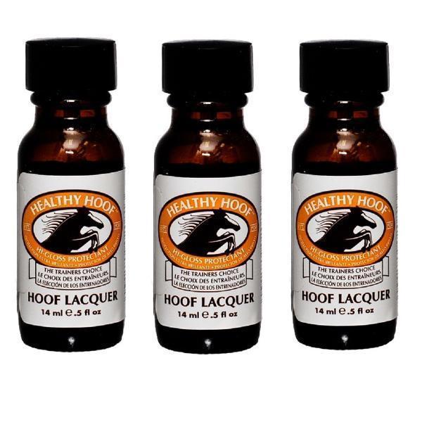 Healthy Hoof Lacquer High Gloss Protectant Top Coat Set of 3-Gel Nail Polish-Universal Nail Supplies