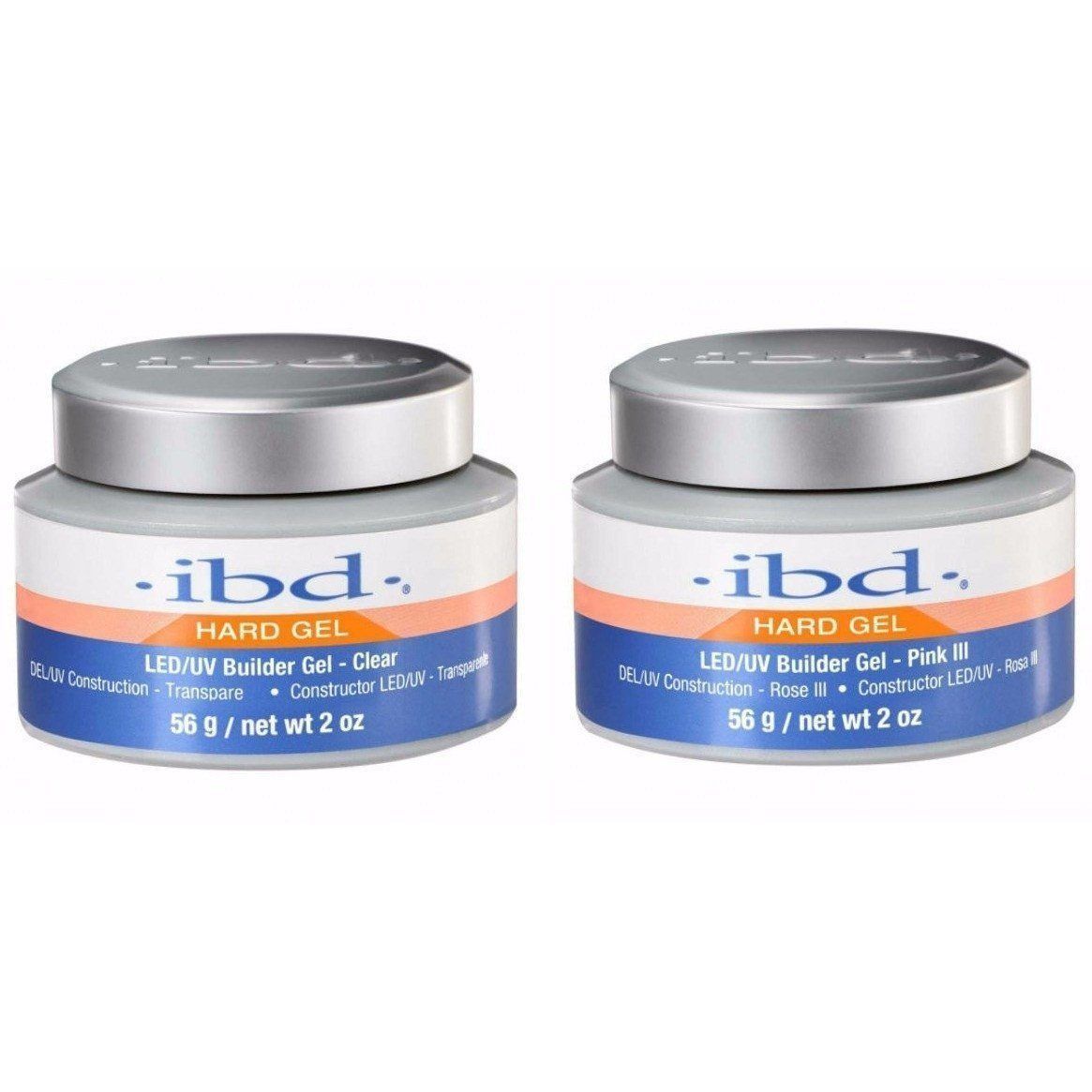 IBD Strong Builder Gel Clear + Pink-Acrylic Nails & Tips-Universal Nail Supplies