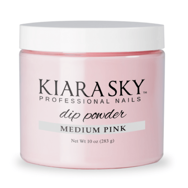 Kiara Sky Dip Powder - Medium Pink Refill 10 oz-Dipping Essentials-Universal Nail Supplies