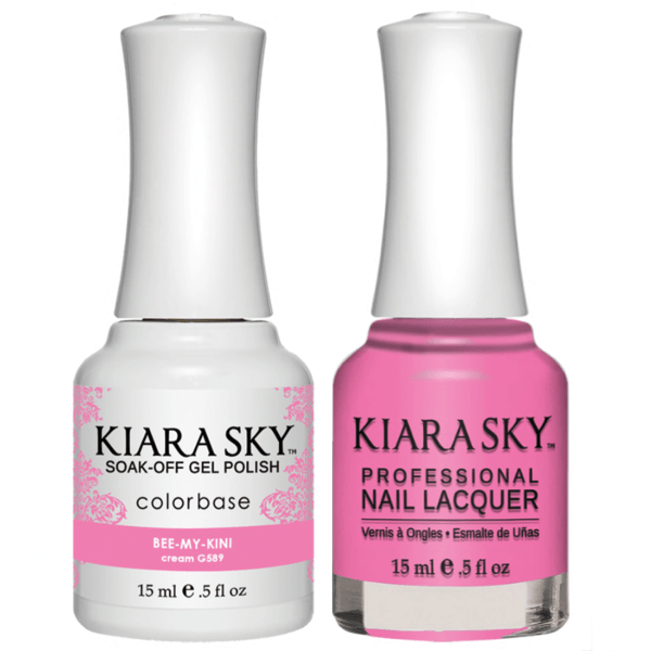 Kiara Sky Gel + Matching Lacquer - Bee-My-Kini #589-Gel Nail Polish-Universal Nail Supplies