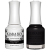 Kiara Sky Gel + Matching Lacquer - Black to Black #435-Gel Nail Polish-Universal Nail Supplies