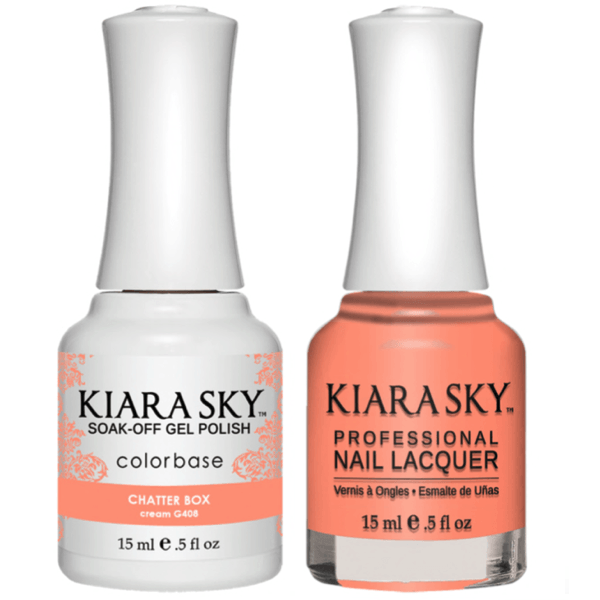 Kiara Sky Gel + Matching Lacquer - Chatterbox #408