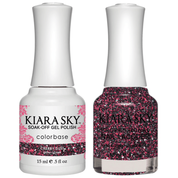 Kiara Sky Gel + Matching Lacquer - Cherry Dust #464-Gel Nail Polish-Universal Nail Supplies