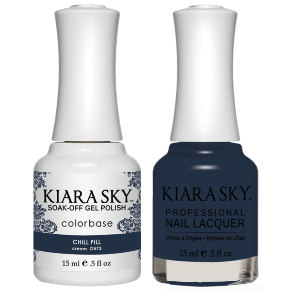 Kiara Sky Gel + Matching Lacquer - Chill Pill #573-Gel Nail Polish-Universal Nail Supplies
