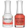 Kiara Sky Gel + Matching Lacquer - Cocoa Coral #419-Gel Nail Polish-Universal Nail Supplies